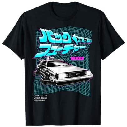 Back To The Future 35th Anniversary DeLorean Kanji Wave T-Shirt