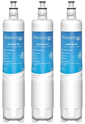 Waterdrop 847200 Filtre à Eau pour Réfrigérateur, Compatible avec Fisher & Paykel 847200; RS9120W Activesmart Integrated et plus - pour Les Produits avec Des Codes Commençant par 25xxx (3)