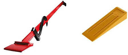 Oregon Schwerlast-Fällheber zum Baumfällen, 130 cm (536305) & Ochsenkopf Kunststoff-Fällkeil, Schlagfest und Kältebeständig, KWF-Profi Qualität, Hubhöhe 40 mm, Labrador, 24.5 x 7.3 x 4.0 cm