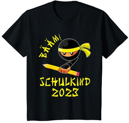 Kinder Schulkind 2023 Junge Ninja Einschulung 1. Klasse T-Shirt
