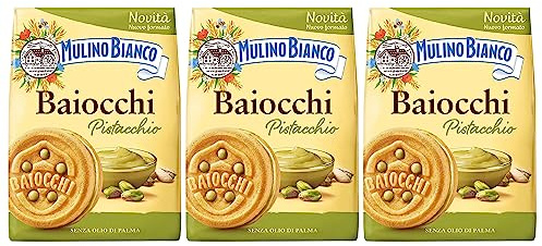 MULINO BIANCO Baiocchi - galletas rellenas de pistacho 240g (Pistacho, x3)