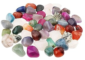 NKlaus 300g Pietre burattate Multi Mix 20-25 mm Pietre curative Pietre preziose Pietre Gioiello Deco 14701