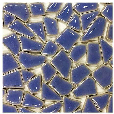 Mosaikfliesen 510 g Polygon-Porzellan-Mosaikfliesen, DIY-Handwerk, Keramikfliesen, Mosaikherstellungsmaterialien, 1–4 cm Länge, 1–4 g/Stück, 3,5 mm Dicke Glasfliesen (Color : Cobalt Blue, Size : 18o