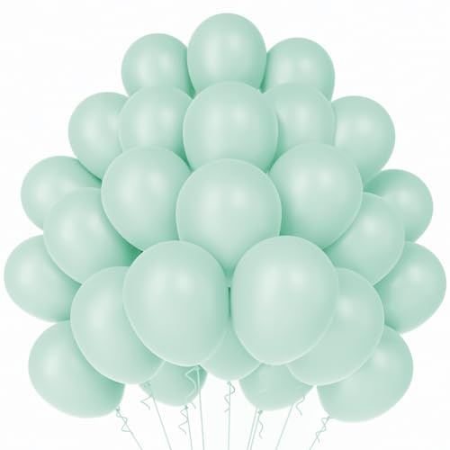 WAREHOUSE Ballon Turquoise Bleu 50 Pièces 12 30 cm, Ballon Gonflable Hélium, ballons d'anniversaire,Décoration pour Anniversaire, mariage,Baptême, Fete, décoration de diplôme. (Macanlan-22)