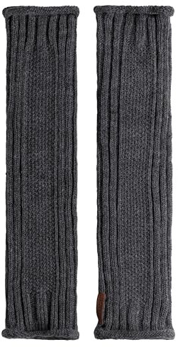 KNIT FACTORY - Kick Beinwärmer - Stulpen für Damen - Damen Wadenwärmer aus Wolle - Leg Warmers - Für Herbst und Winter - Anthrazit