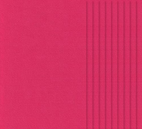 VBS 10er-Pack Bastelfilz 30x20cm 1,5mm Stark Qualität Robust Weich Filz zum Basteln DIY Filzblätter Filzplatte Filzbögen Filzstoff Vliesstoff Brombeer