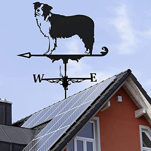 Wetterfahne aus Metall | Windrad Deko-Gartenstecker mit | Wetterfahne für den Garten.
