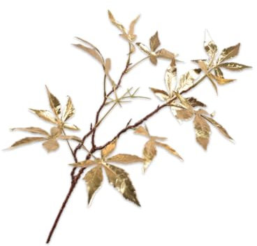 Silk-ka Kunstblume-Kunstzweig Ahorn Gold 75 cm