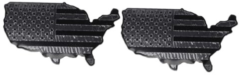 PACKOVE 2St USA Karte Autoaufkleber Computeraufkleber für Laptop Auto Heck LKW-Aufkleber für Männer Auto Aufkleber personalisierte Autoaufkleber Wagen Applikationen das Schild 3d Aluminium
