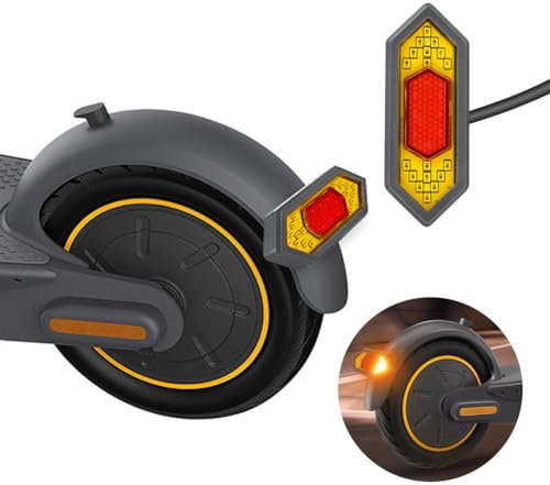 Hapihom Fahrrad Blinker, LED-Blinker-Rücklicht für Elektroroller, Scooter Blinker, Brems- und Blinker-Rücklicht mit am Lenker montiertem Controller Typ B Kompatibel für M365