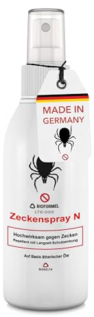 BIODELTA Zeckenspray - Zecken effektiv bekämpfen - Anti-Zecken-Spray für Outdoor-Aktivitäten - Zeckenschutz Spray mit Langzeitschutz - Ideal für Wandern, Camping & Garten (200 ml)