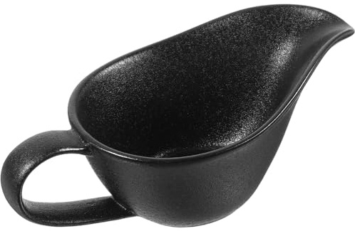 SHOWERORO Bol à Sauce Steak Porcelaine avec Bec Verseur Bol Multifonction pour Mélanger Œufs Lait Et Sauces Ustensile De Cuisine Pratique Et Facile à Nettoyer pour Maison Restauration