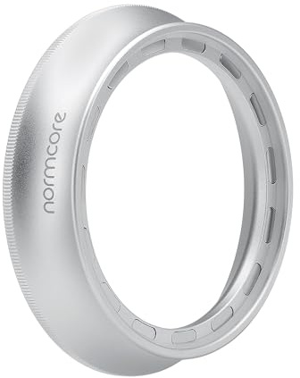 Normcore Entonnoir de dosage pour expresso 58mm V2, Anneau de dosage magnétique, Aluminium anodisé 18mm avec 15 aimants néodyme Compatible avec porte-filtre sans fond 58mm, Argenté