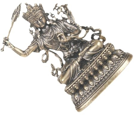 Cabilock Retro Buddha Statue aus Messing Buddha Figur für Buddhismus Deko Schreibtisch und Tempeldekoration Geschenk für Buddhisten