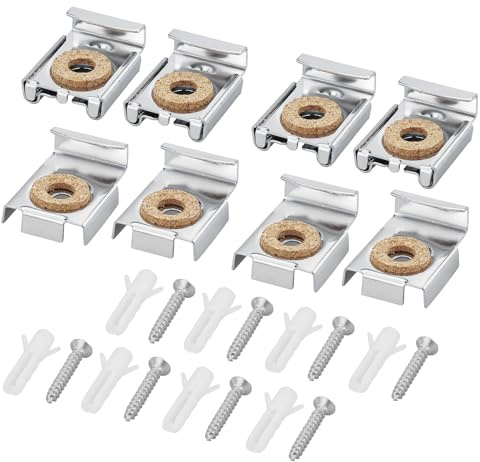 8 pezzi di supporto per specchio, ganci per specchio a muro, clip Specchio a Molla Gancio Specchio, per appendere foto, dipinti a olio, targhe, ricami a punto croce