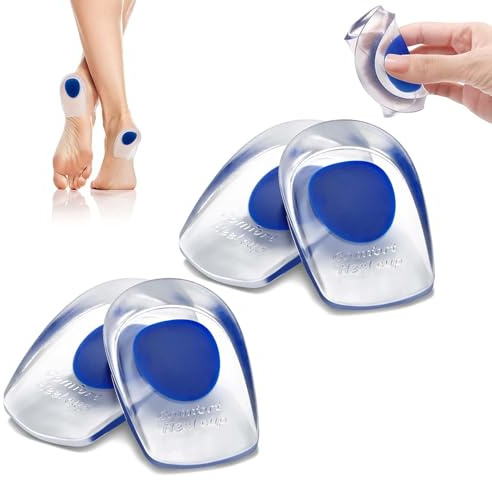 Heel Cushion Pads, 2 Pairs Heel Cushion Pads, Gel Silicone Heel Cups