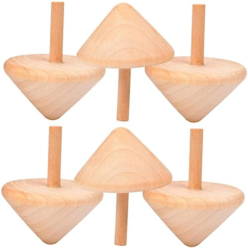 JOINPAYA 6stücke Teiliges Holzgyroskope Kreative Gyro-spielzeuge Für Mädchen Für Bastelprojekte Geburtstagsfeiern Und Familienaktivitäten Fördert Die Kreativität