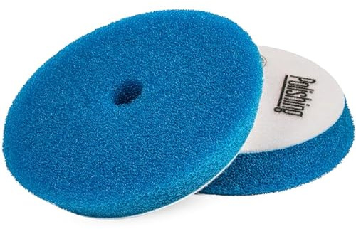 RR Customs Bad Boys Ultra Heavy Cut Polierpad hart 125mm - entfernt tiefe Lackdefekte - Polierschwamm für Maschienpolitur - sehr hartes Polierpad (Ultra Heavy Cut | Blau, 125mm)