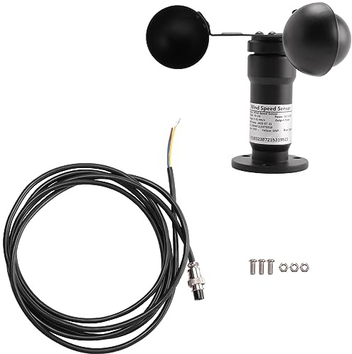 Wrtysully Impulssignal Wind Sensor Digital Windmesser Impulssignal Ausgang Aluminium Legierung Windgeschwindigkeit Sensor Windmesser Windmesser