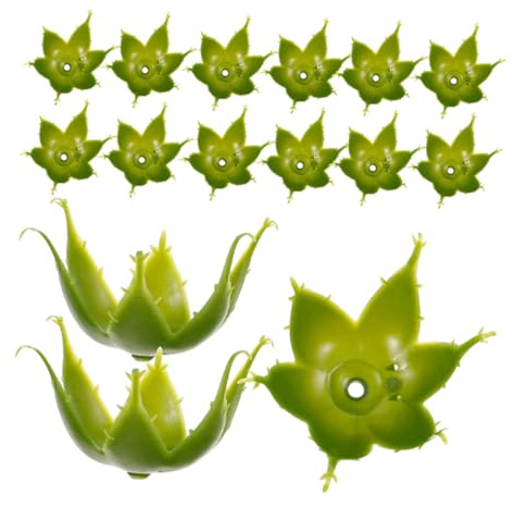TOYZFRIENDY Calices De Fleurs Artificielles Verts 60 Pièces pour Bouquets DIY, Bases Plastiques Stables pour Décoration De Fleur D’intérieur, Créations Mariage Et Loisirs Créatifs