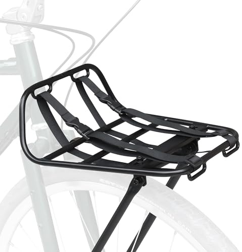ZUKKA Fahrrad Gepäckträger vorne Maximaler Belastung 15kg,Aluminiumlegierung Geeignet für 24-29 Zoll 700C Fahrräder für Mountainbike Rennrad