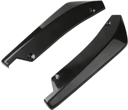 Per Renault Fascia Paraurti Anteriore Posteriore Spoiler Diffusore Splitter Protezione Antigraffio Alette Estensione Minigonne Laterali Universale(Black)