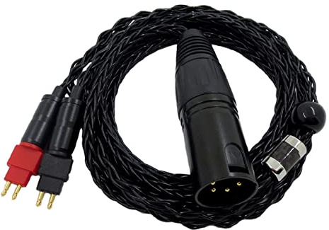 Hkfgdjdl Cavo bilanciato portatile a 4 pin per cuffie hd600 hd650 hd580 cavo di ricambio 1,2 metri buona prolunga