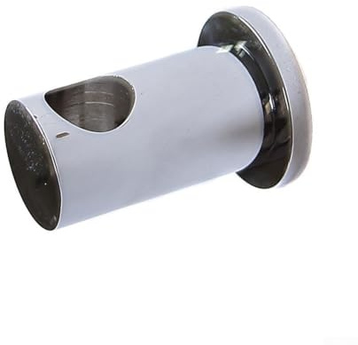 Support mural pour barre de douche en alliage de zinc chromé pour tube de 21,5 à 22 mm de diamètre avec vis de fixation pour accessoires de salle de bain