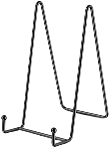 Rrlihjgu Soporte Para Platos Y Fotografías | Soporte De Marco Decorativo Metálico - De Hierro Para Cuadros Platos Discos Y Libros,Expositor Para Objetos Decorativos Y Manualidades