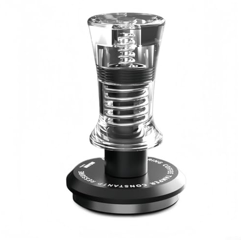 babominimer Pressino per espresso con meccanismo a doppia molla per portafiltri da 51 53 58 mm, strumento per caffè a pressione costante calibrato da 13,6 kg con gonna di livellamento, in acciaio