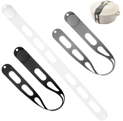 Yamobi Topfdeckelhalter Silikon Set, 3er Deckelhalter für Topfdeckel & Slow Cooker, Elastischer Topfdeckel Organizer für Tür, Wiederverwendbar & Verstellbar