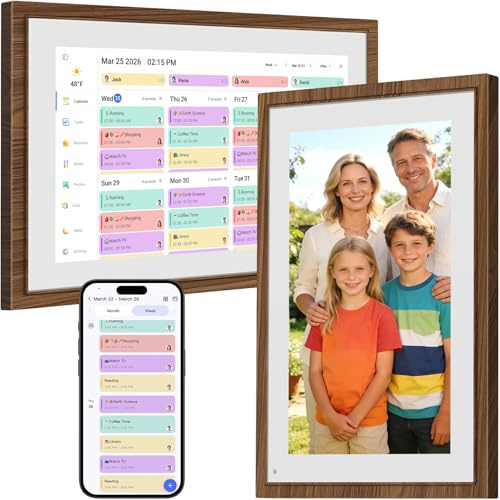 Smart Digital Calendar,10.1 HD Touchscreen Interactive for Family Schedule | Auto-Sync Calendars,Free App,Rewards, Tasks ,Photo Screensaver, Flexible Options, Reliable Support