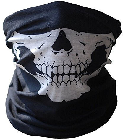 Comic Super Hero Demi-masque squelette multi-usage pour motard, BMX, vélo, paintball, moto, soldat