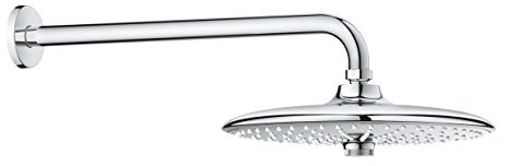 Grohe Soffione con Braccio a Parete, Ecojoy Euphoria, Cromo, 380 mm 26459000