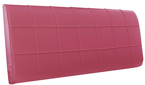 HAIPENG Rückenlehne Bett Kissen Ohne Kopfteil Nachttisch Abdeckung Leder Weich Gepolstert Lendenwirbelsäule Pads Kopfstütze, 5 Farben (Farbe : Rose rot, größe : 200x8x58cm)