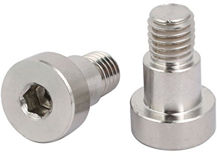 sourcing map Boulon à épaulement à douille hexagonale 12mm diamètre de l'épaulement 10mm longueur de l'épaulement M10 filetage 2PCS