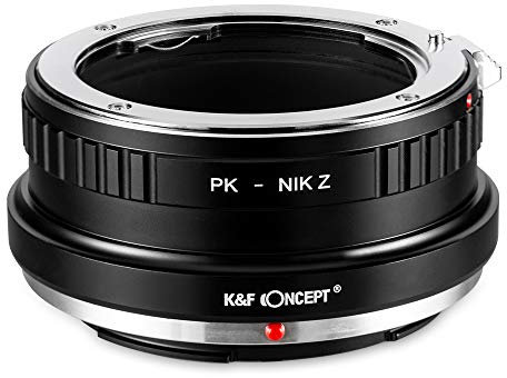 K&F CONCEPT Lens Mount Adapter Compatible with Pentax K Mount Lens to Nikon Z Mount Camera Body