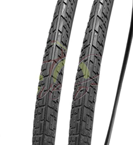 2 Copertoni 700 X 32 28 x 1 5/8 x 1 1/4 (32-622) Neri Per City Bike, Stradale, Trekking | Pneumatici Stradali Neri In Gomma Bici