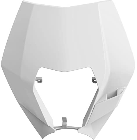 POLISPORT 8666700002 - Starke und langlebige Leuchtturm restyling Maske kompatibel mit Motorrädern KTM in Farbe Weiß