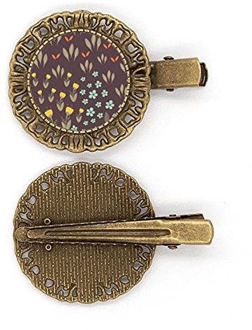 Braunes Blatt Blumenpflanze Farbe Haarnadel Haarschmuck Brosche Haarklammer Barrette