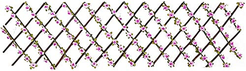 llxyzrzbhd Privacidad Enrejado Vallas Extensibles Ampliación de Valla Artificial seto retráctil Enrejado Valla Rollo de cribado capullos de Flores setos de Hojas Paneles de Madera 825(Size:A)