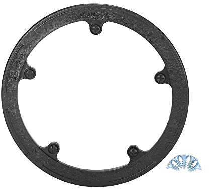 X AUTOHAUX 8,3 cm 5 Löcher Fahrrad Kurbelgarnitur Kettenradabdeckung Schutz Kettenrad Schutzhülle Schwarz