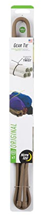 Nite Ize GT64-29-R3 Gummi Gear Tie Rubber Twist, Cable Ninder, Coyote