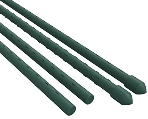vidaXL Piquets pour Plantes de Jardin 30 pcs Vert 60 cm Acier, Support à Plantes, Support à Plantes grimpantes, Support de Plantes de Jardin