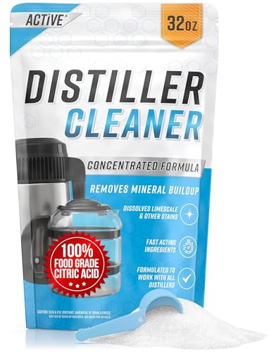 Distiller Descaler Citric Acid Cleaner - 2 Lb Bulk Citric Acid Powder for Cleaning Water Distillers, Pure Citrus Acid Crystals Universal Residue Descaling Portable Distiller, Kettle, Boiler, Dispenser