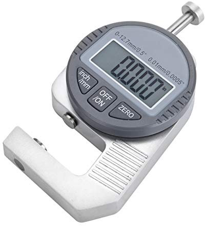 Medidor de Espesor Digital Medidor de Espesor Plano, Medidor de Espesor Medidor de Espesor de Papel Medidor de Espesor de Metal Cabezal de Medida Digital Lectura de Pantalla LCD