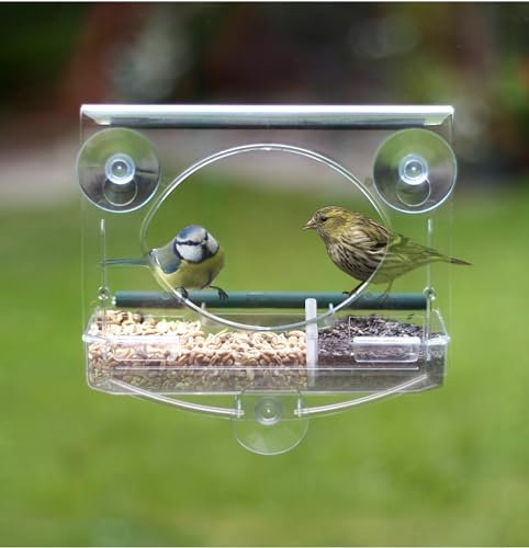 Meripac CLASSIC Window Feeder with Large Capacity Seed Tray