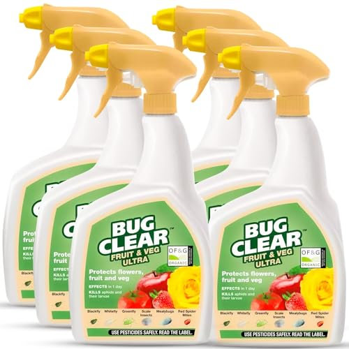 Bug Clear Ultra House Plant Bug Killer - 800ml Ready to Use Fly Spray for Aphids, Scale Insects, Mealy Bugs, and Other Mites - Houseplant Bug Killer With Perfectonish Thank You Packaging (6)