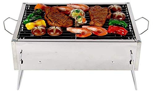 MYVVKIA Grill de Barbecue Pliable et léger, Portable, pour Barbecue en Plein air, Cuisine, Camping, randonnée, Pique-Nique, fête, 360 mm