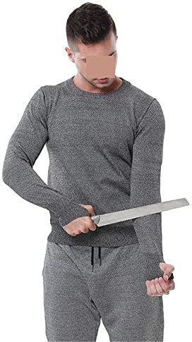 Schnittfeste Handschuhe Selbstverteidigung Anti-Stich-Anti-Schnitt-Kleidung Anti-Klingen-T-Shirts Taktische Männer Stichfestes Leibwächter-Hemd Polizei-Geschäftsmann-Oberteile für Kochmesser, Metzger,